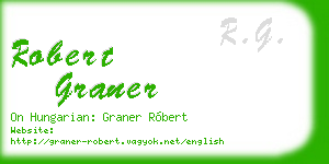 robert graner business card
